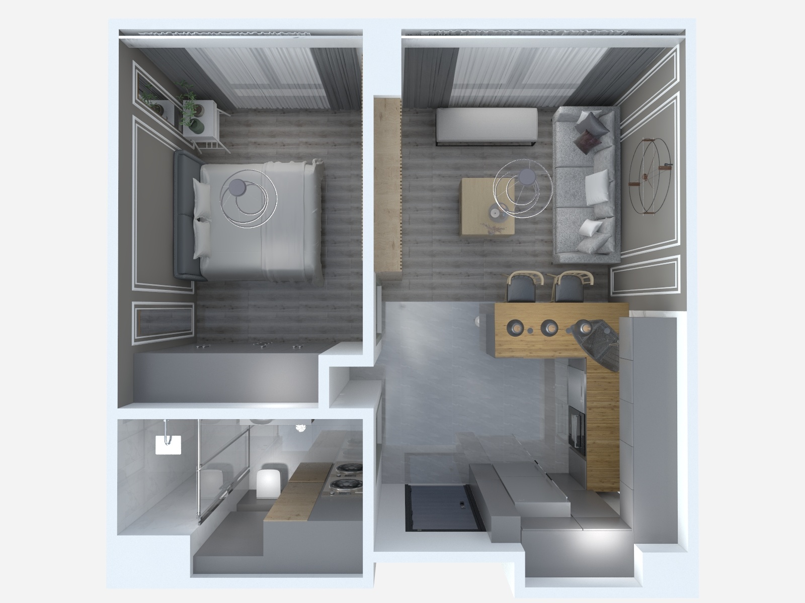 1+1 Daire - Render