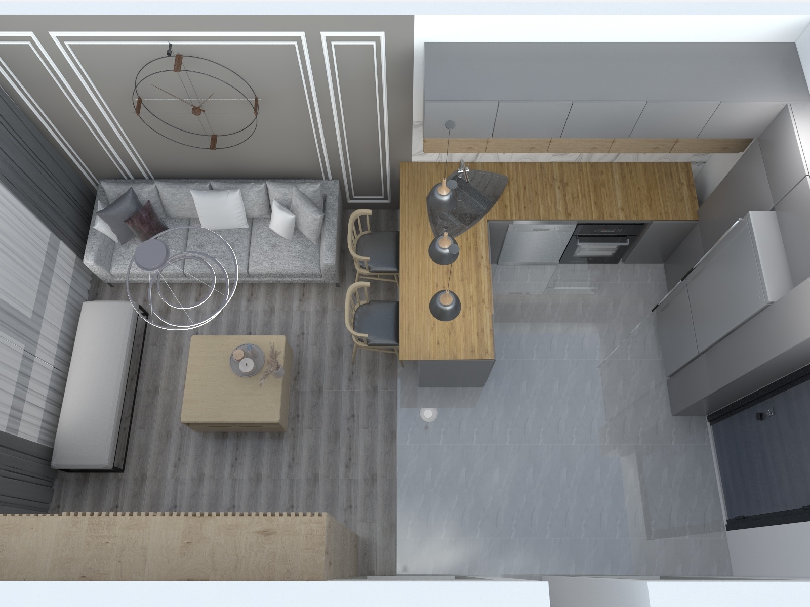 1+1 Daire - Render