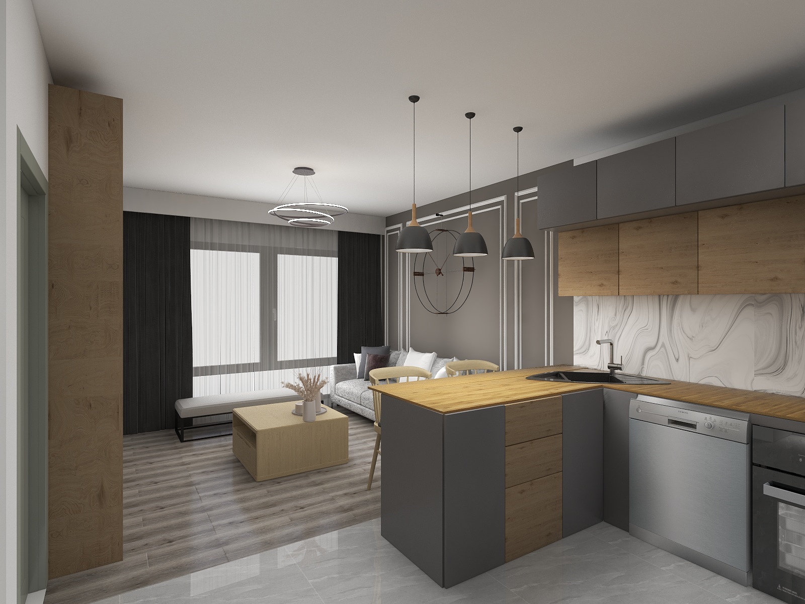 1+1 Daire - Render