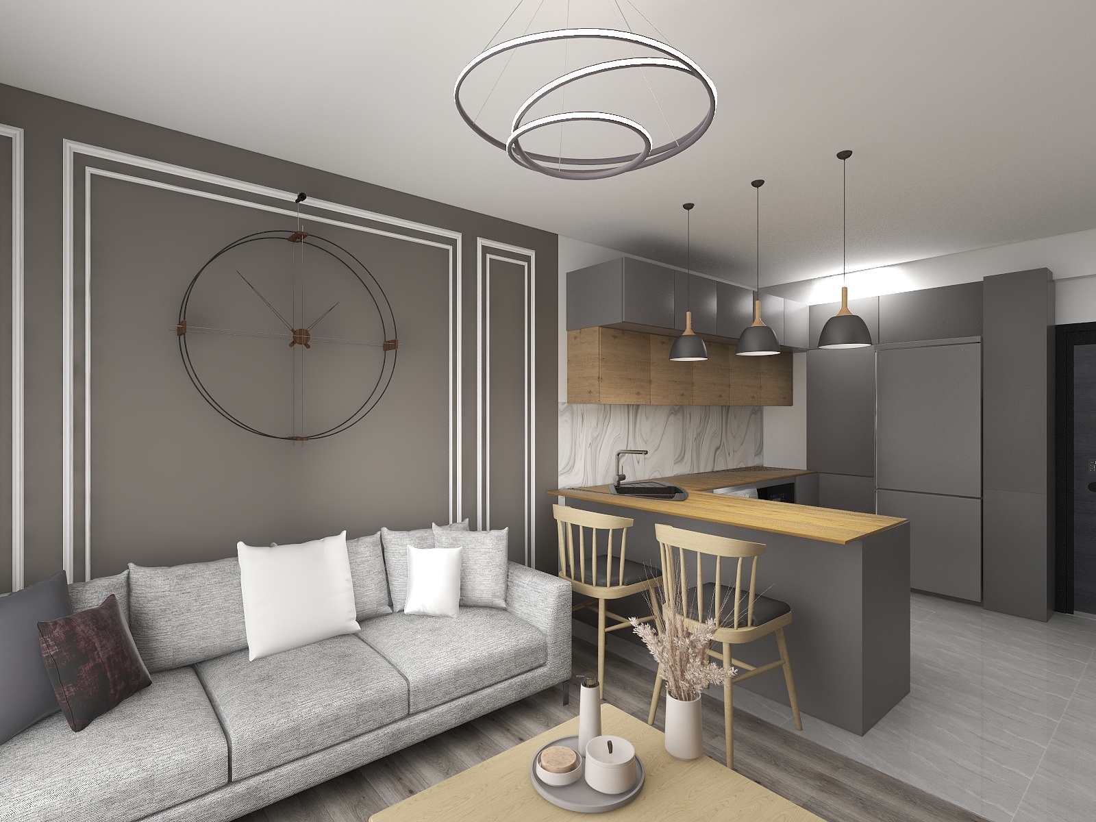 1+1 Daire - Render