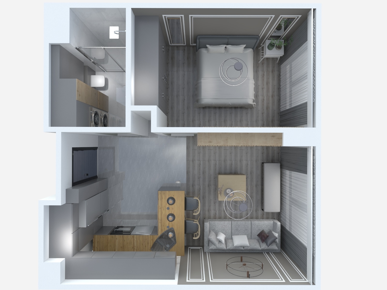 1+1 Daire - Render