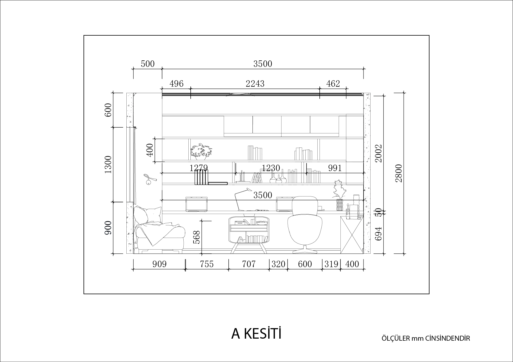 Çalışma Odası - Plan