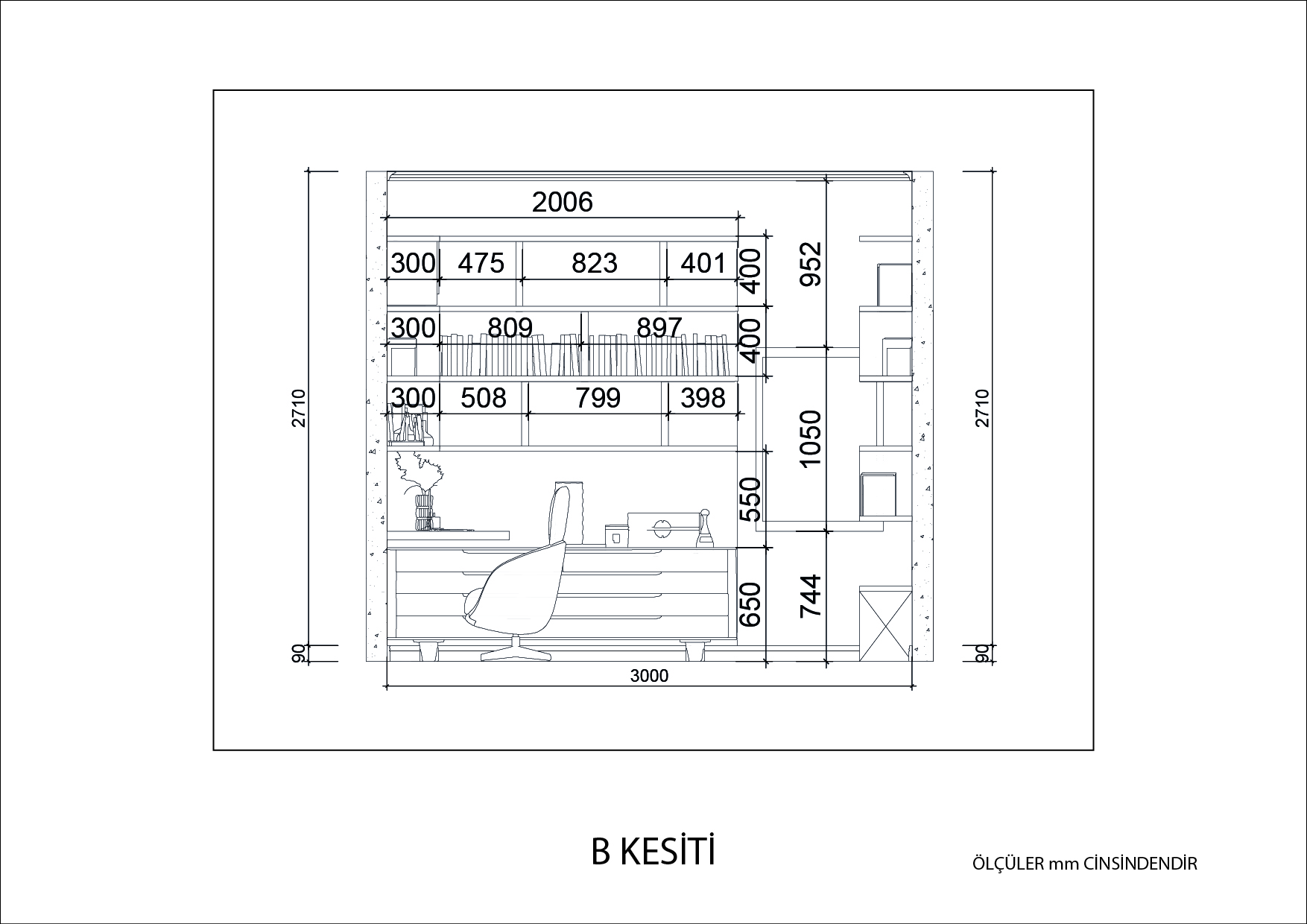 Çalışma Odası - Plan