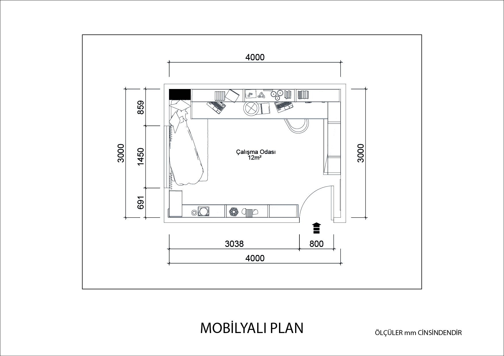 Çalışma Odası - Plan