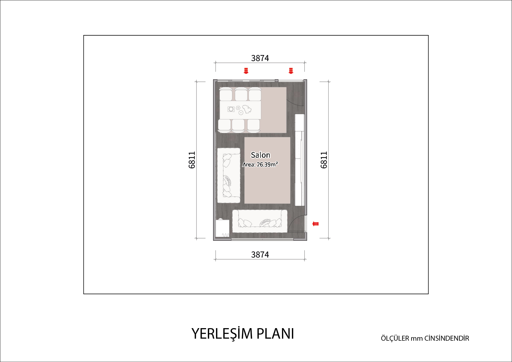 Salon - Plan
