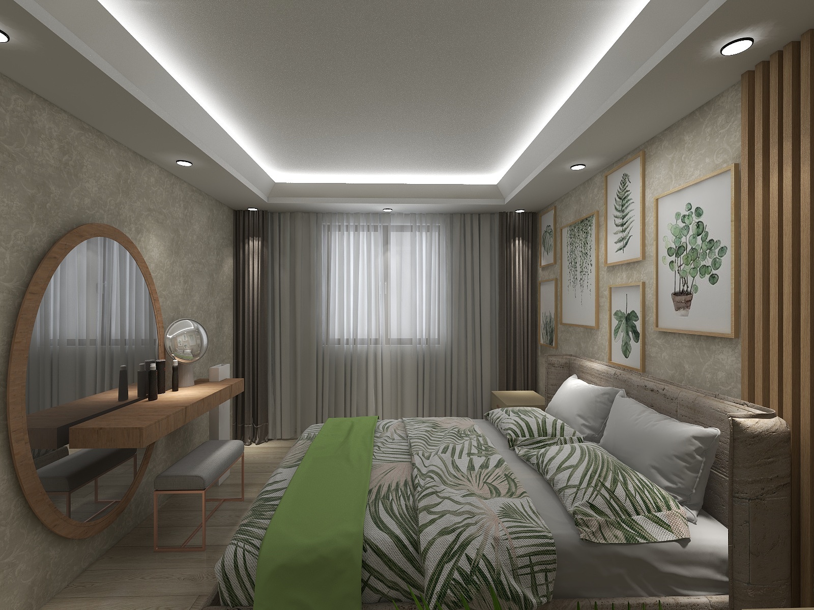 Yatak Odası & Ebeveyn Odası - Render