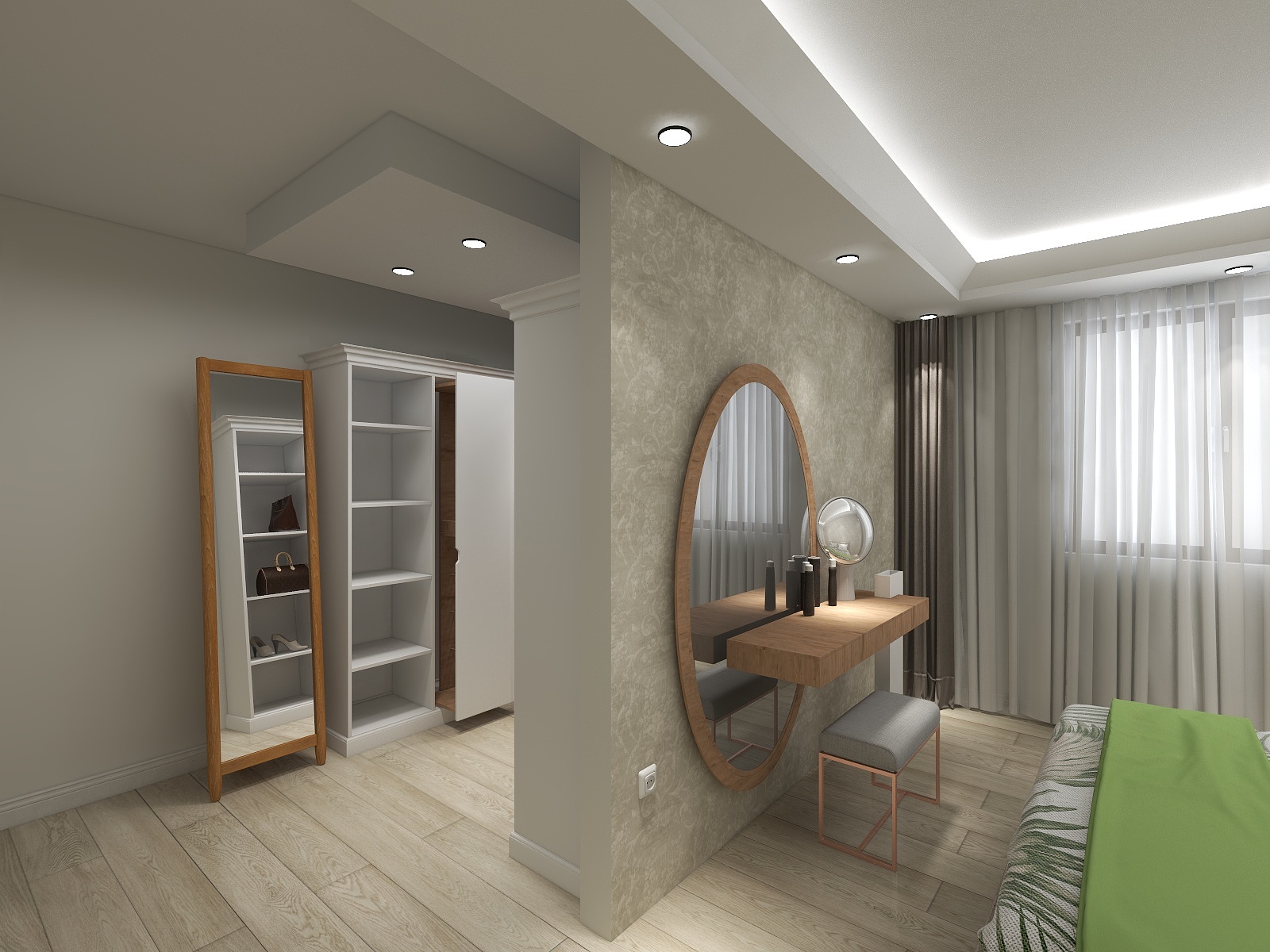 Yatak Odası & Ebeveyn Odası - Render